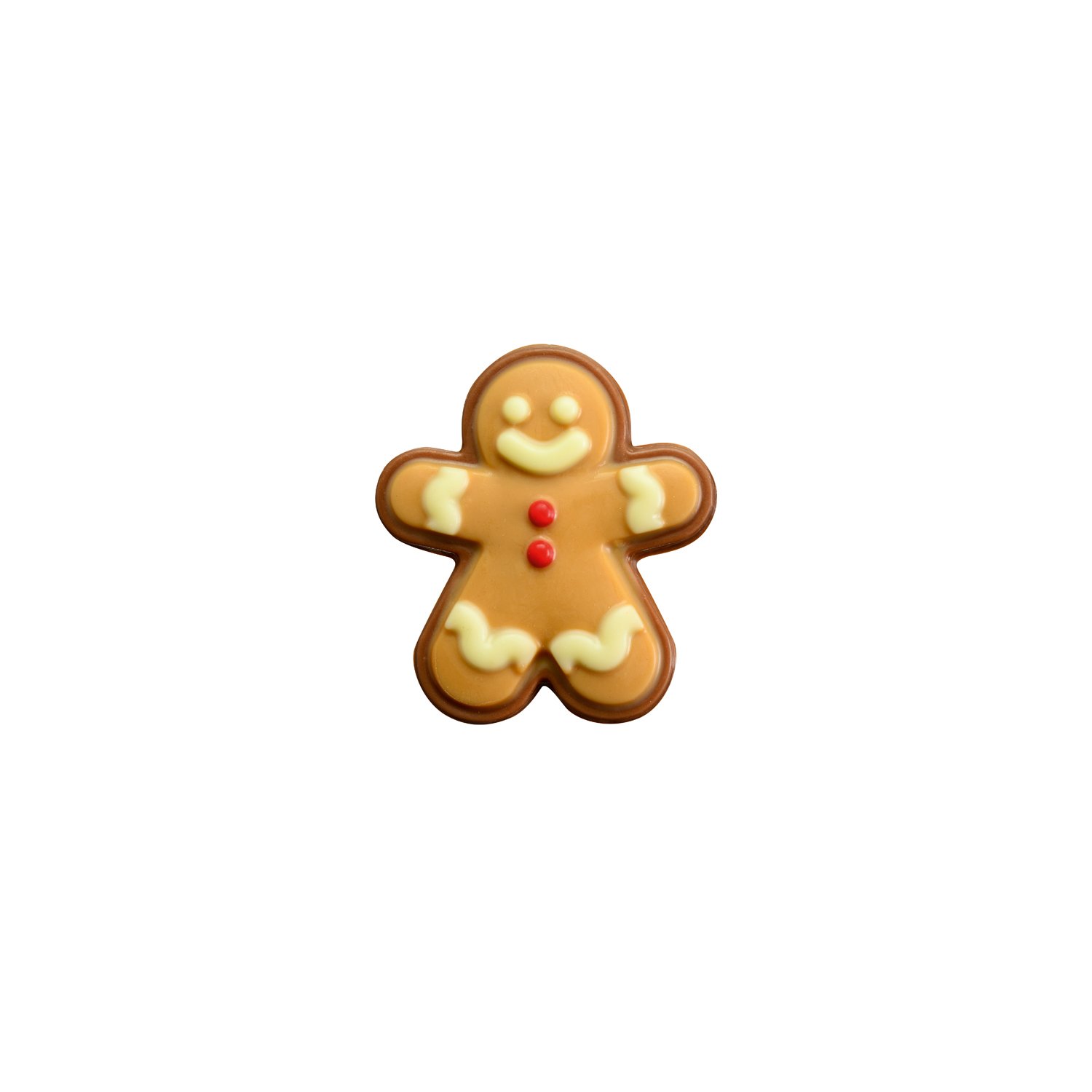 Decorated milk chocolate gingerbread person 12.5g x 1.8kg