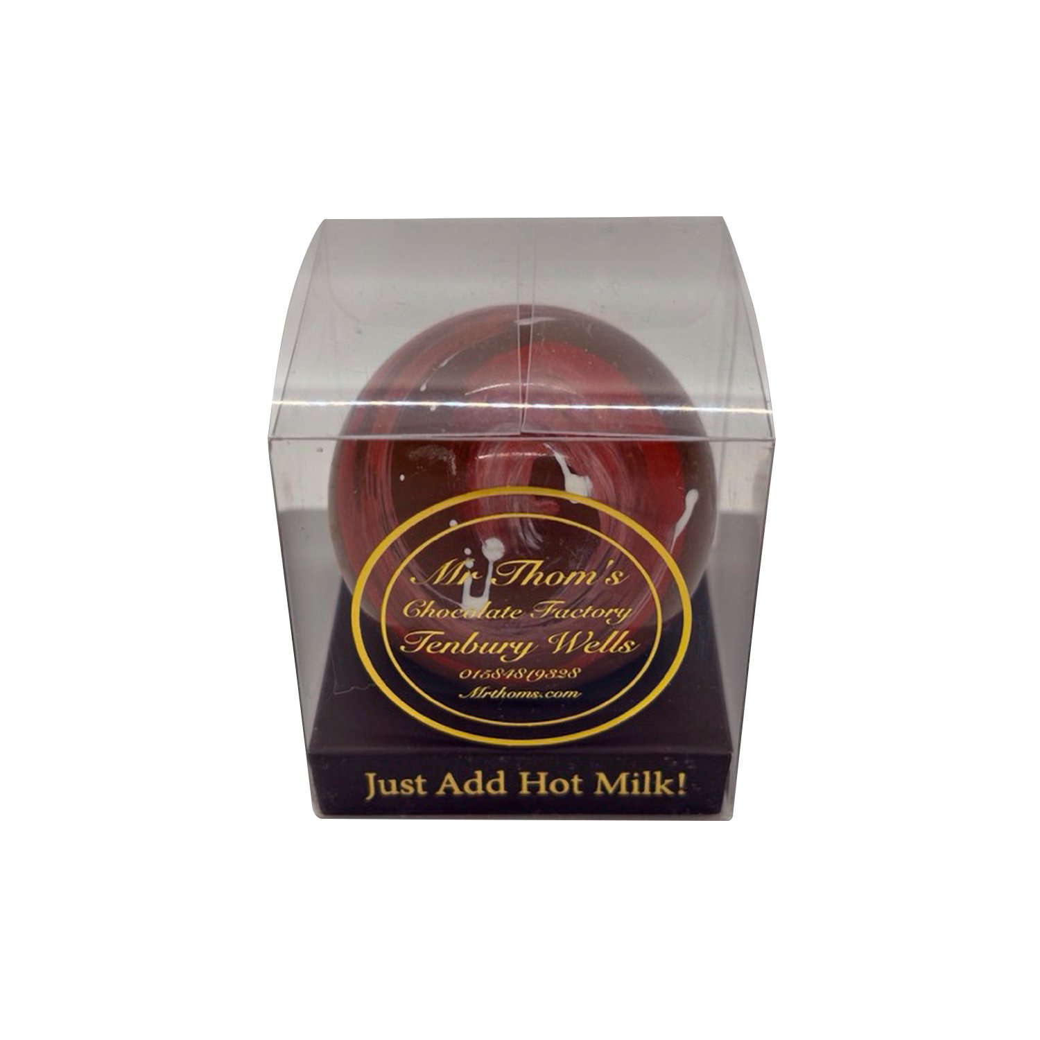 Mr Thoms mini milk choc bomb in acetate gift box - VAT FREE 24x30g