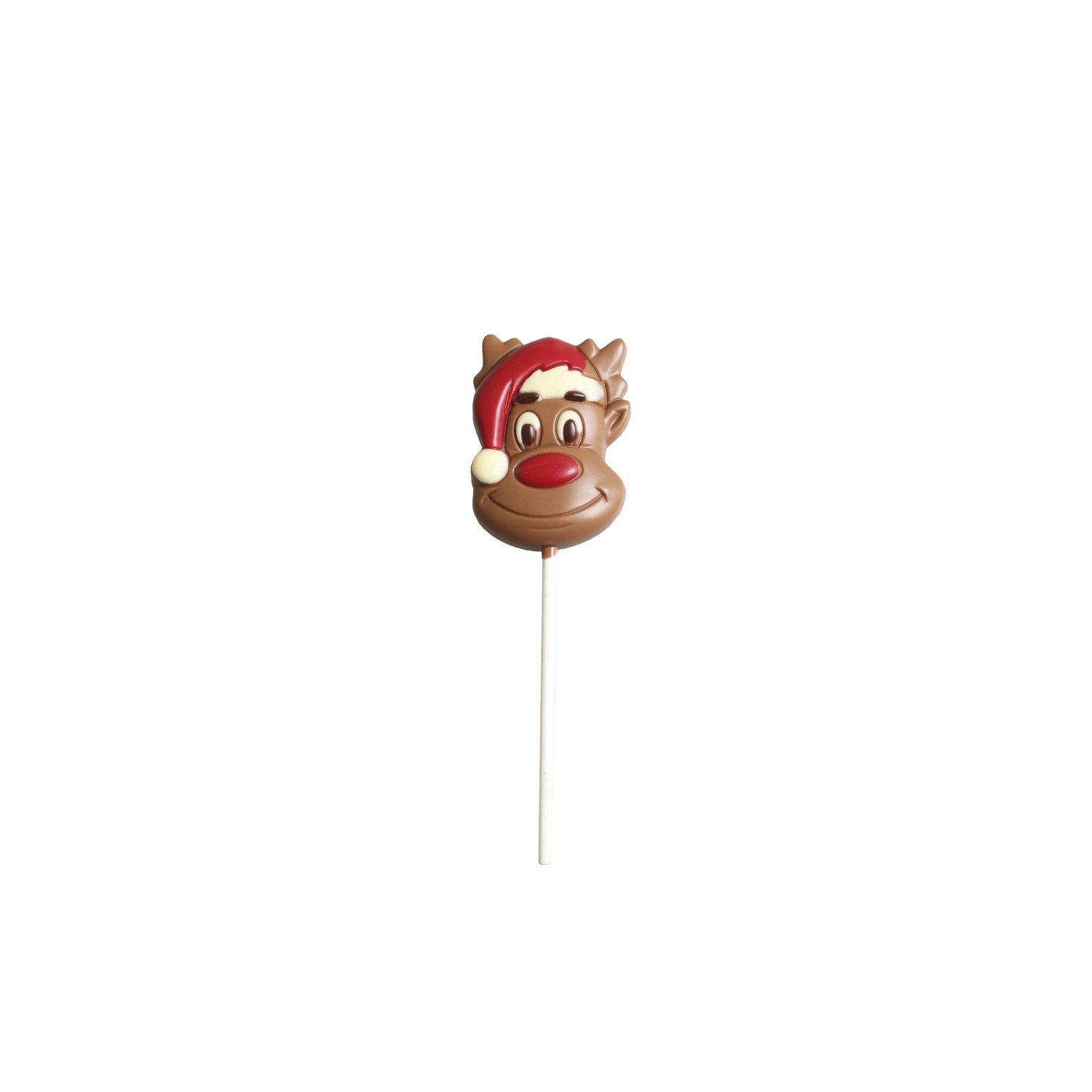 Solid decorated milk chocolate Santa penguin lolly - 24x30g
