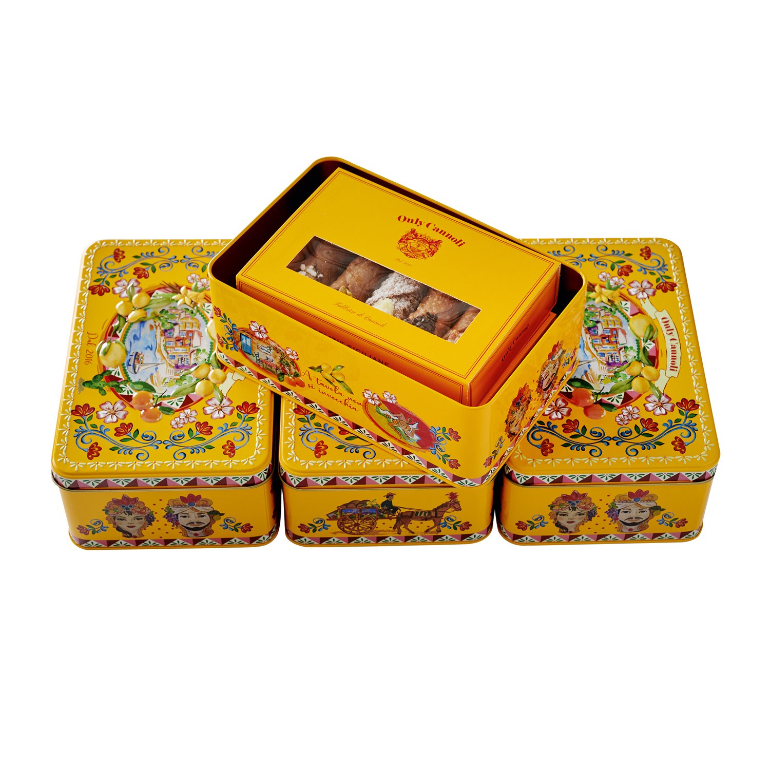 Only Cannoli - Only Cannoli gift tins (ideal to fit 2 x 5pc gift boxes) 19x12x7.5cm x 24pcs
