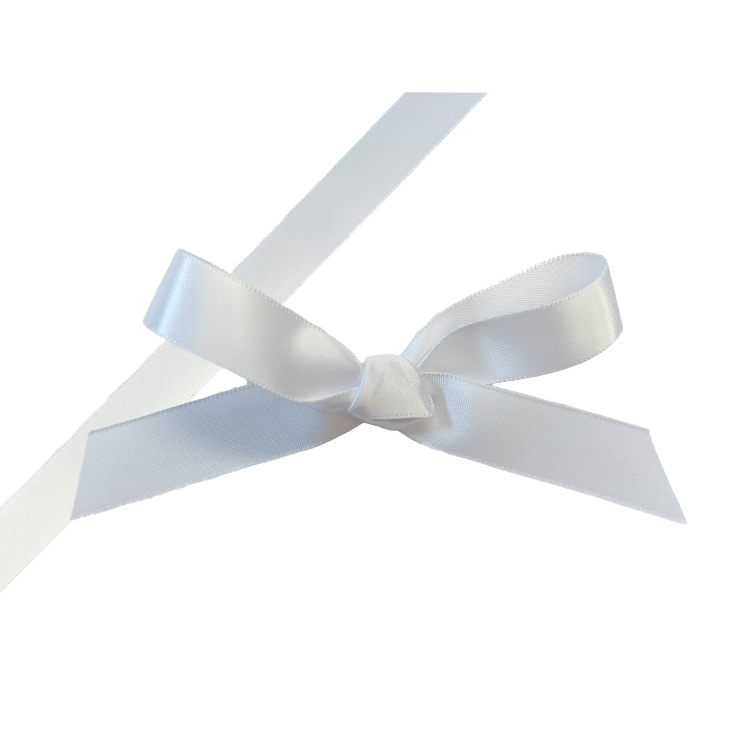 THS Packing - White single faced satin ribbon x 15mm x 100m