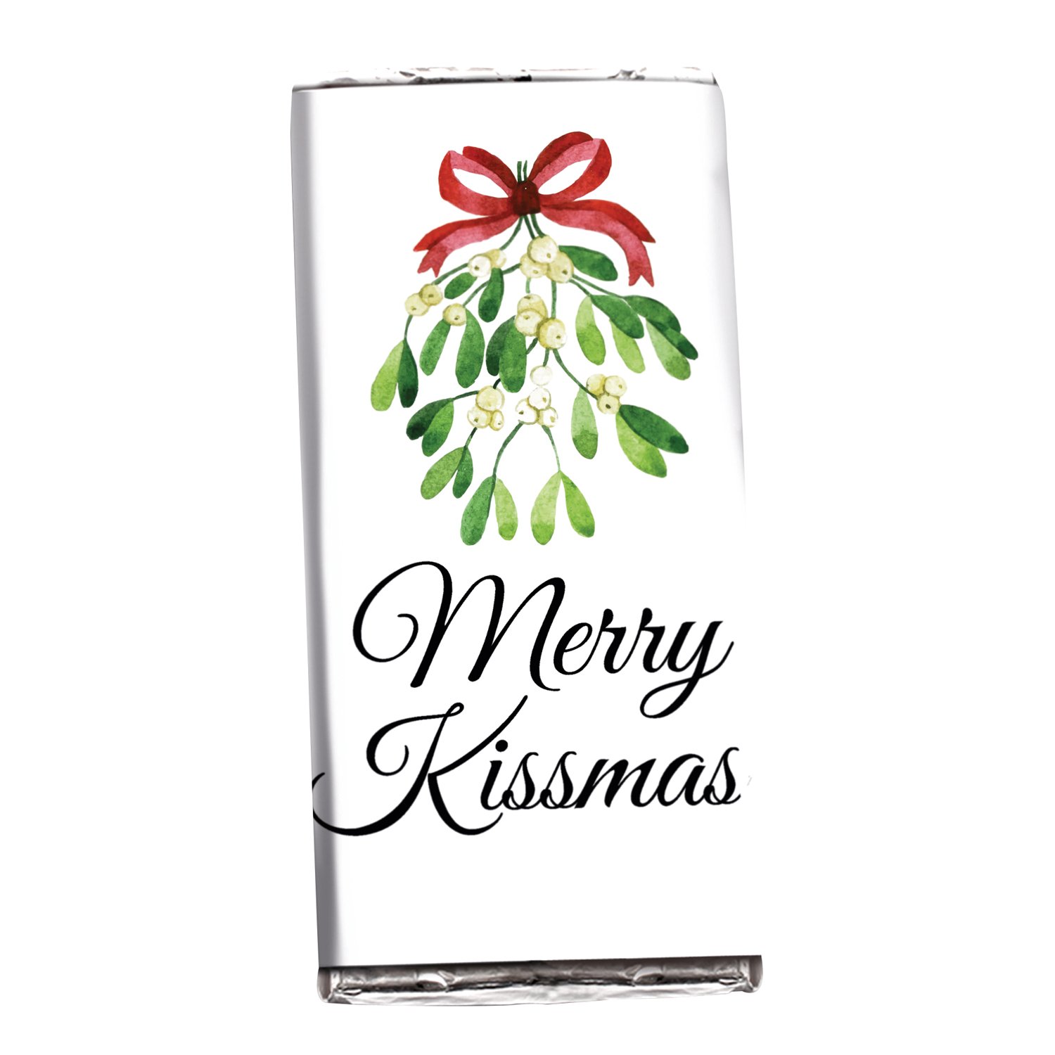 Solid milk chocolate bar with Merry Kissmas design 20x85g