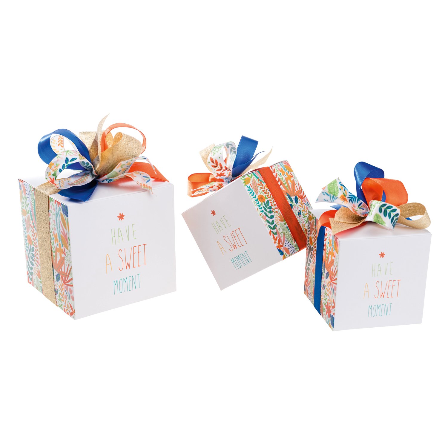 THS Packing - Tropical themed cube box 95mm x 50pcs