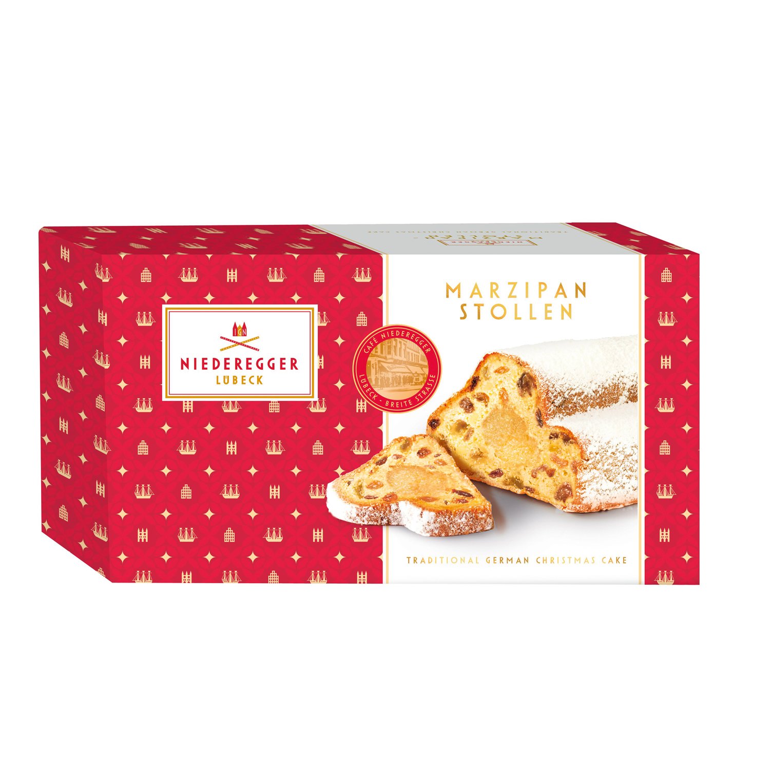 Marzipan stollen - fruit loaf with marzipan - VAT FREE 6x500g