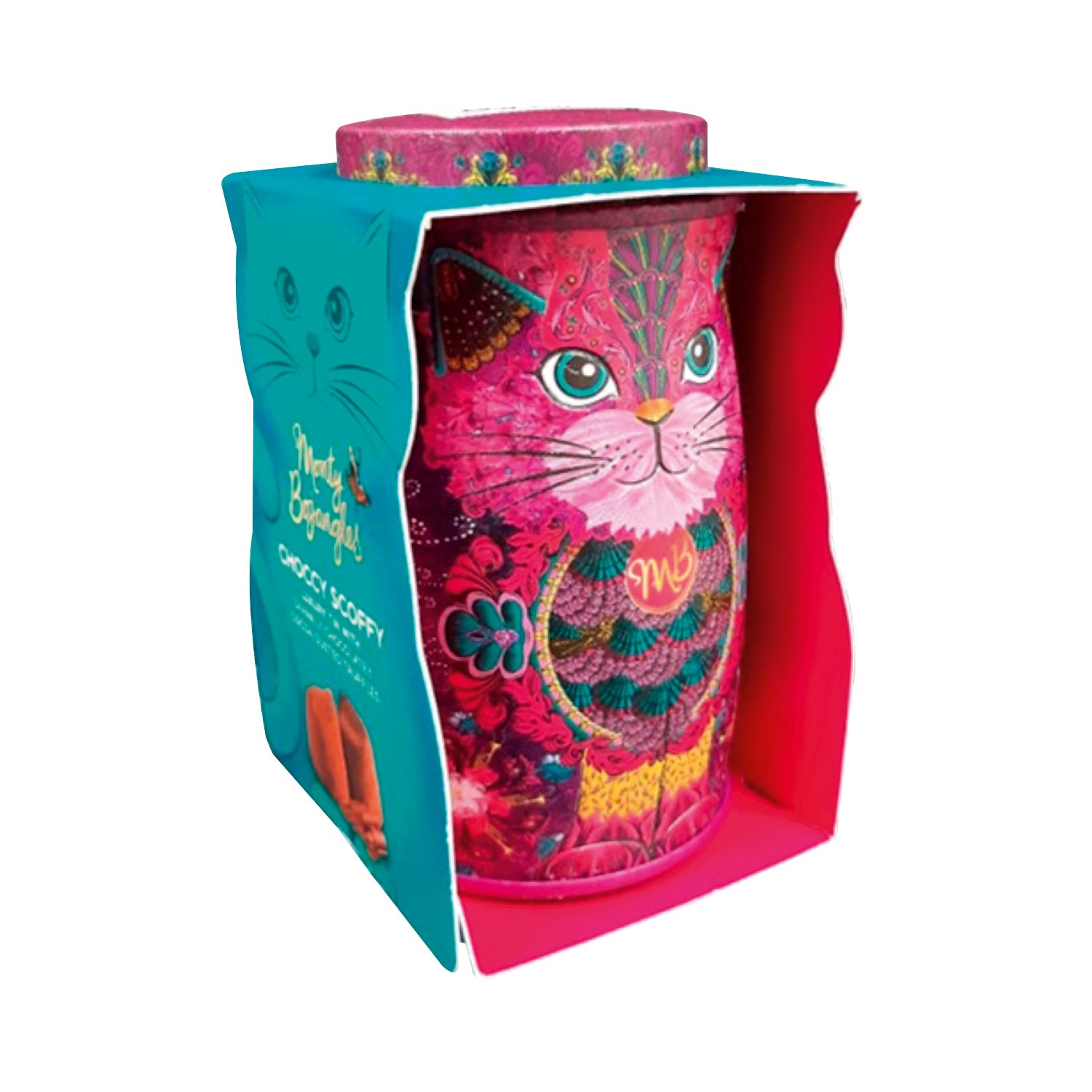 Persian Pink Kit-tin of Choccy Scoffy chocolatey truffles 6x36g