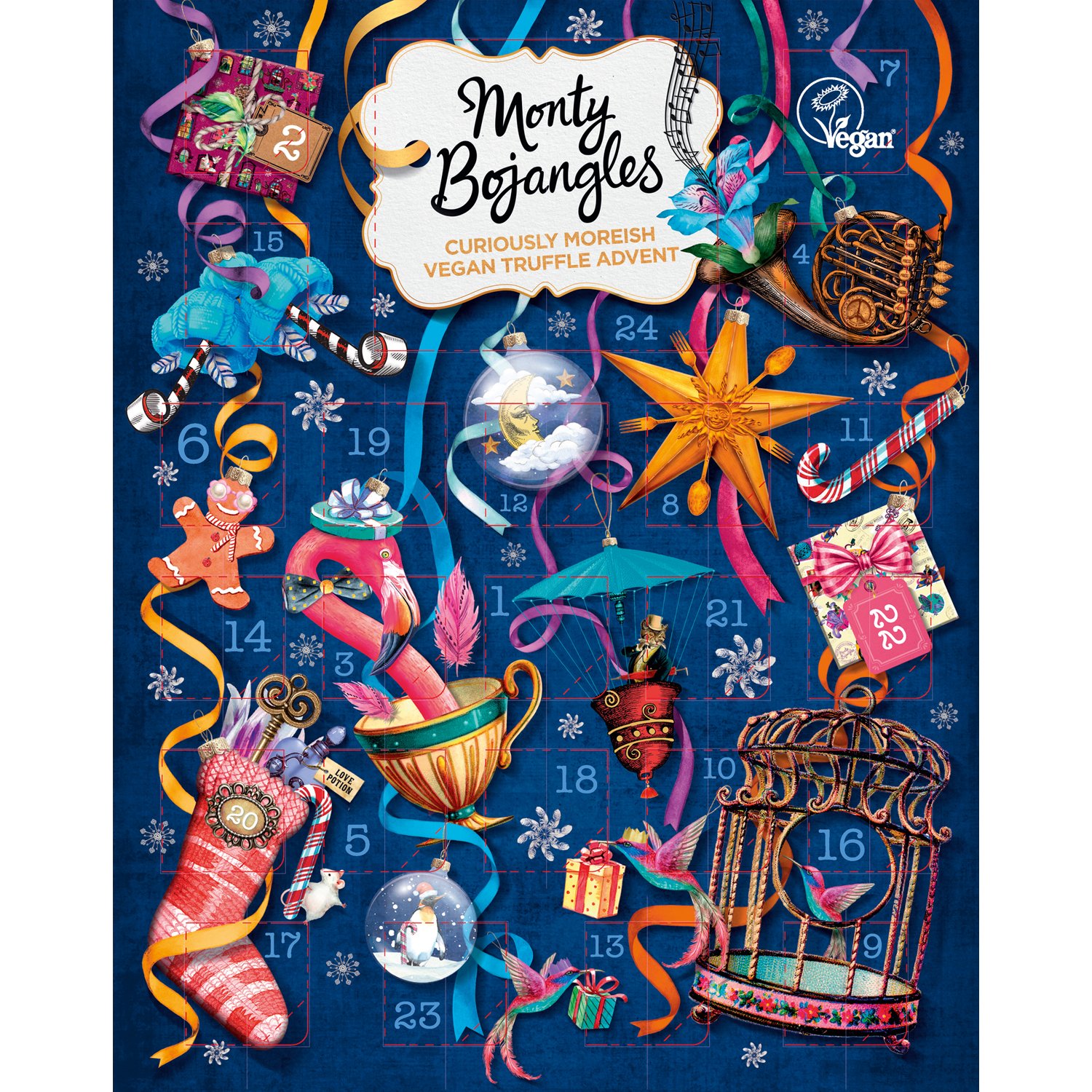 Monty Bojangles Vegan Friendly advent calendar 9x235g