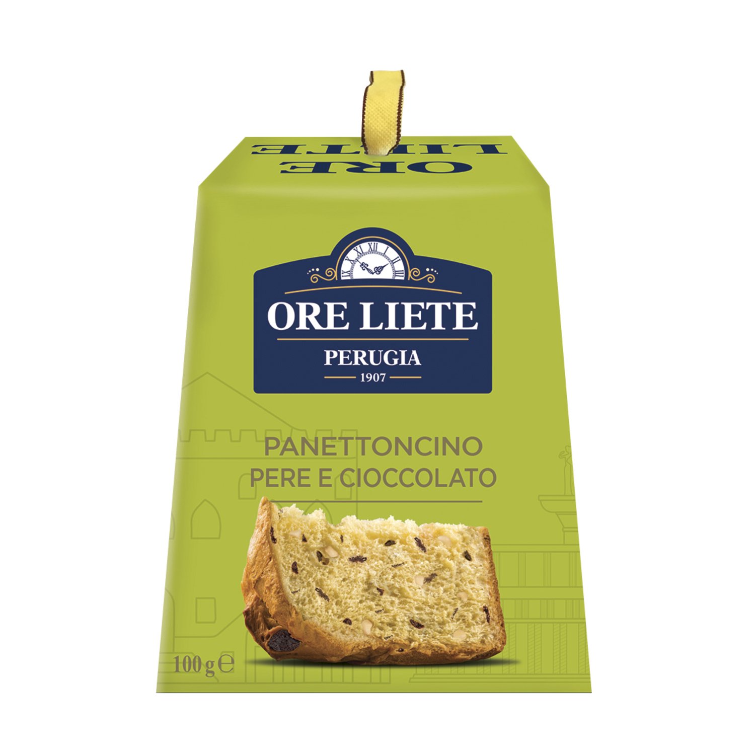 Ore Liete mini panettone with pear & choc chips in gift box - VAT FREE - 36x100g