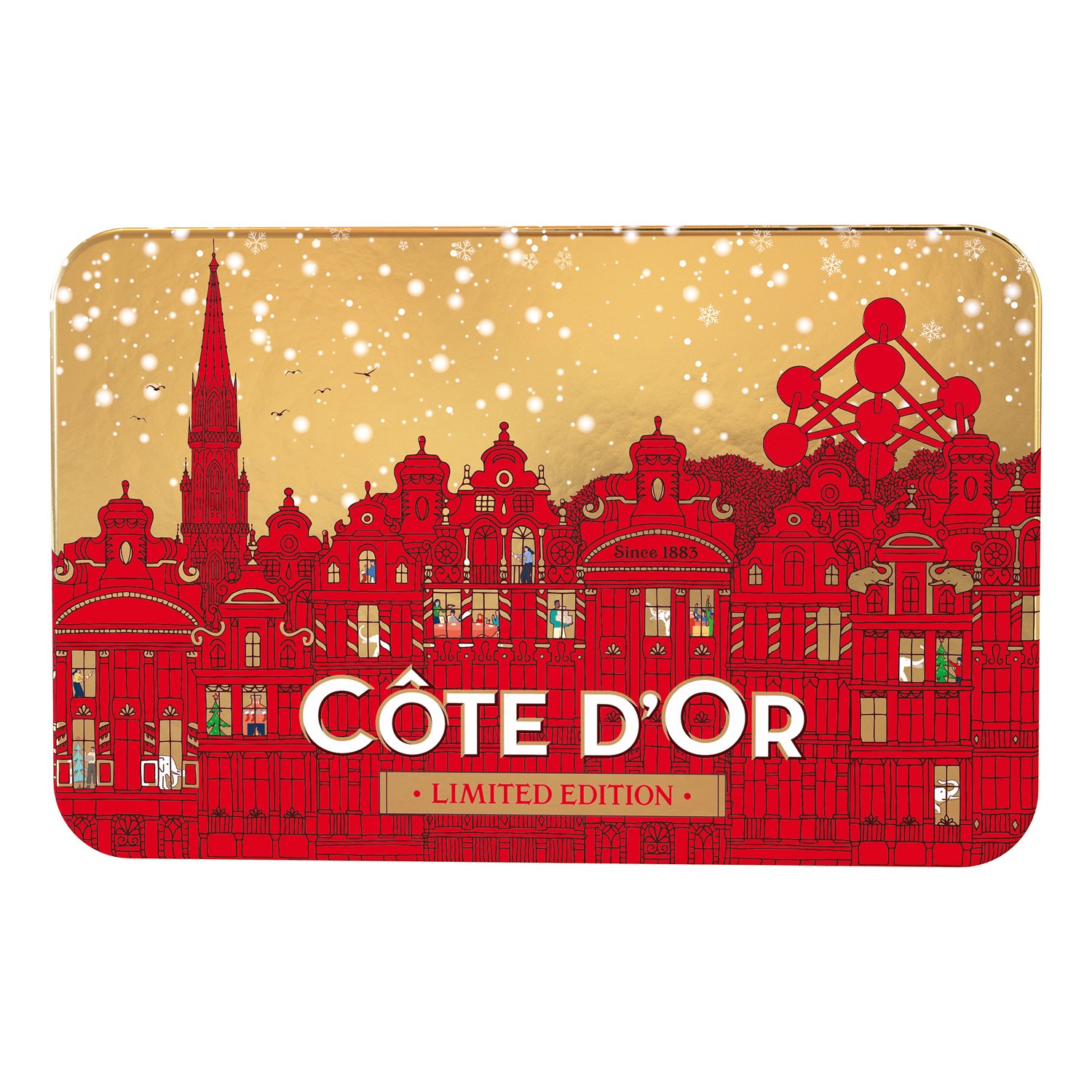 Cote d'Or Vintage tins containing an assortment of classic miniatures 12x295g