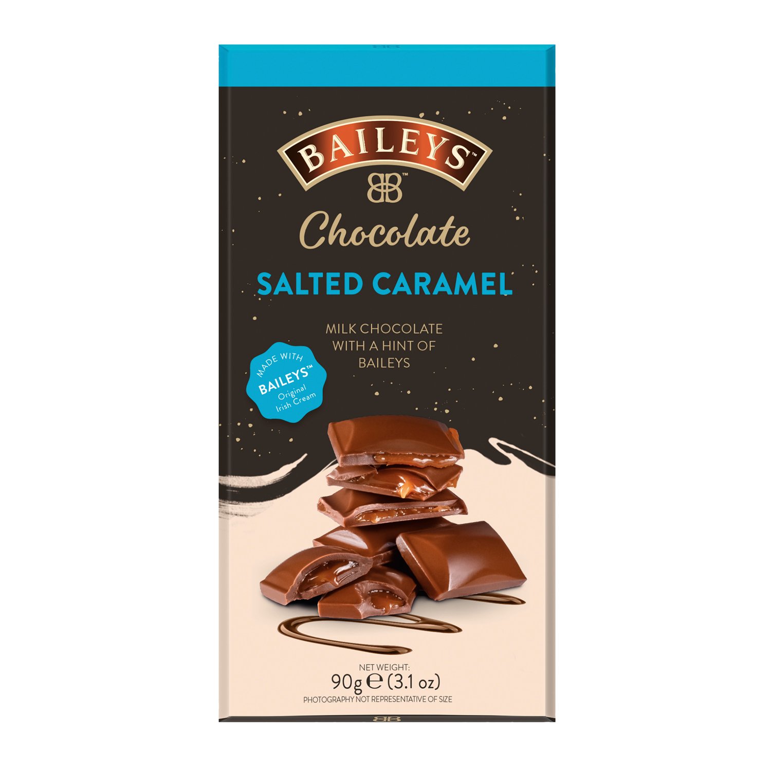 Baileys milk chocolate salted caramel and truffle bar 15x90g