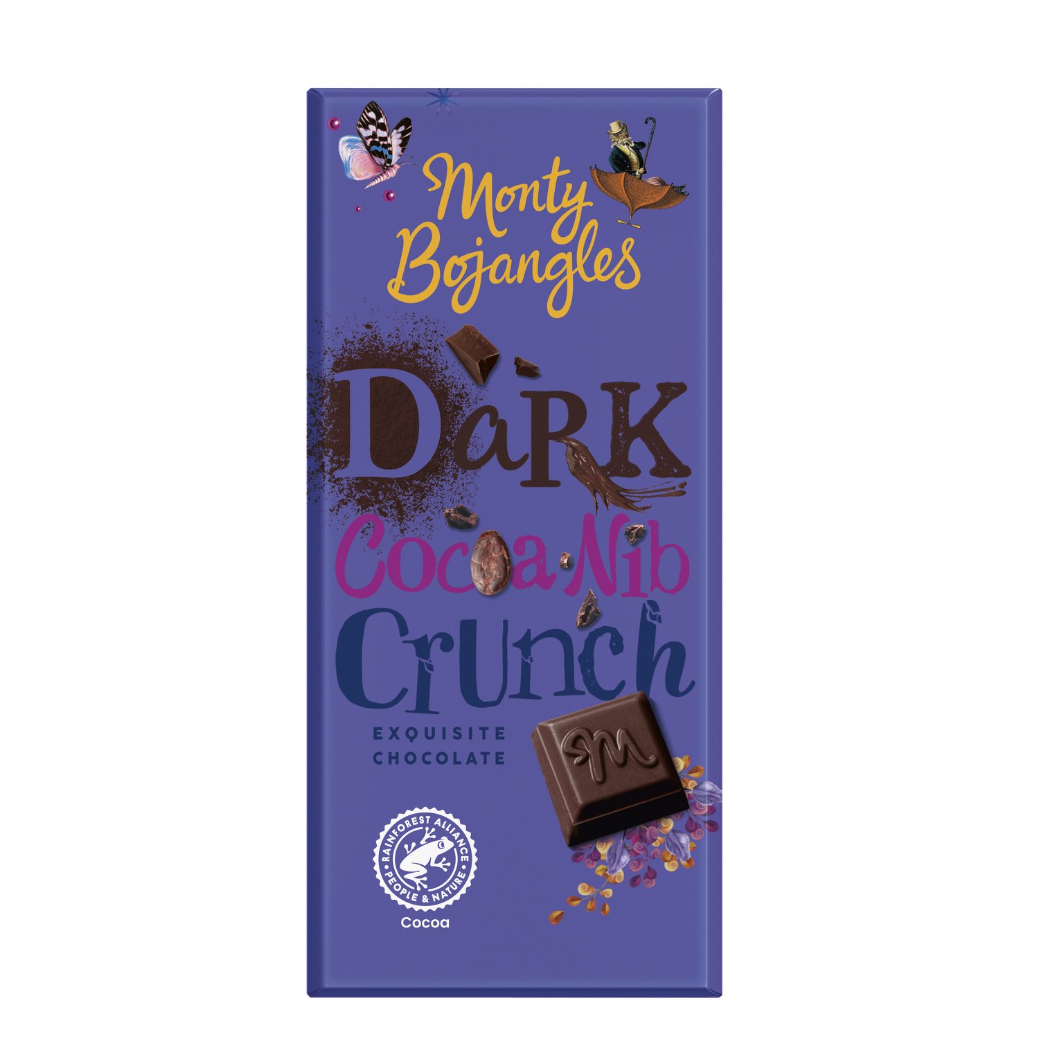 Dark Cocoa Nib Crunch exquisite chocolate bar - 18x150g