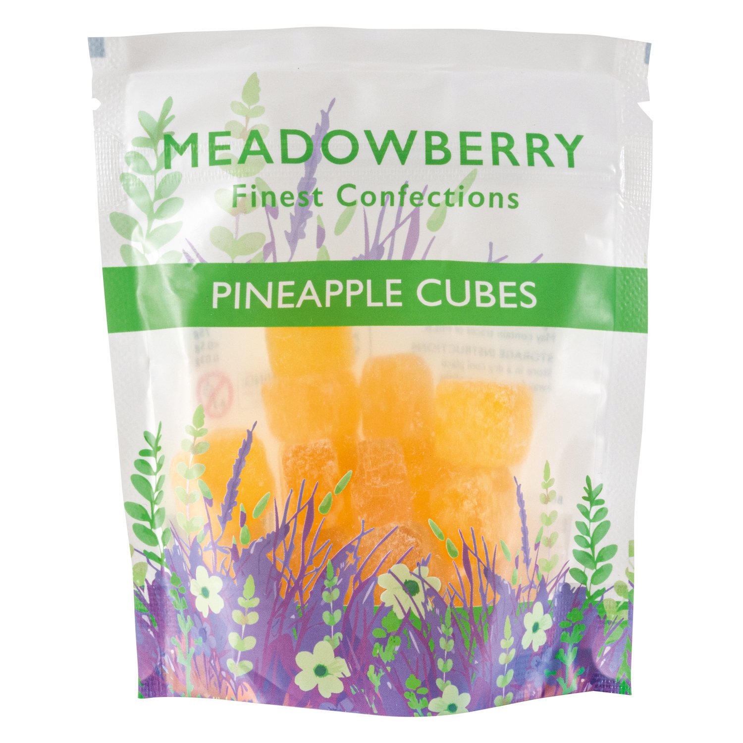 Meadowberry traditional sweets - Pineapple cubes 12x150g