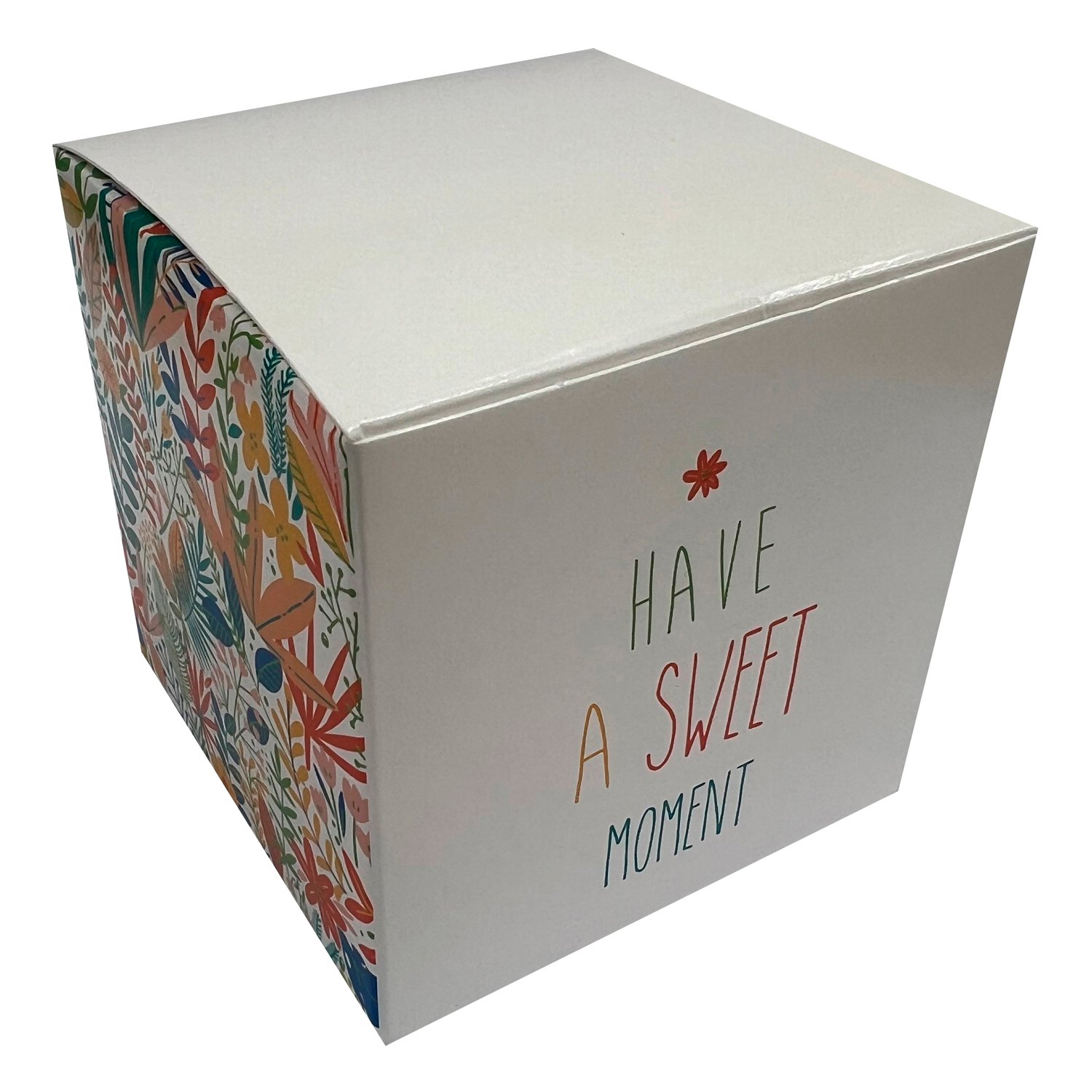 THS Packing - Tropical themed cube box 75mm x 50pcs