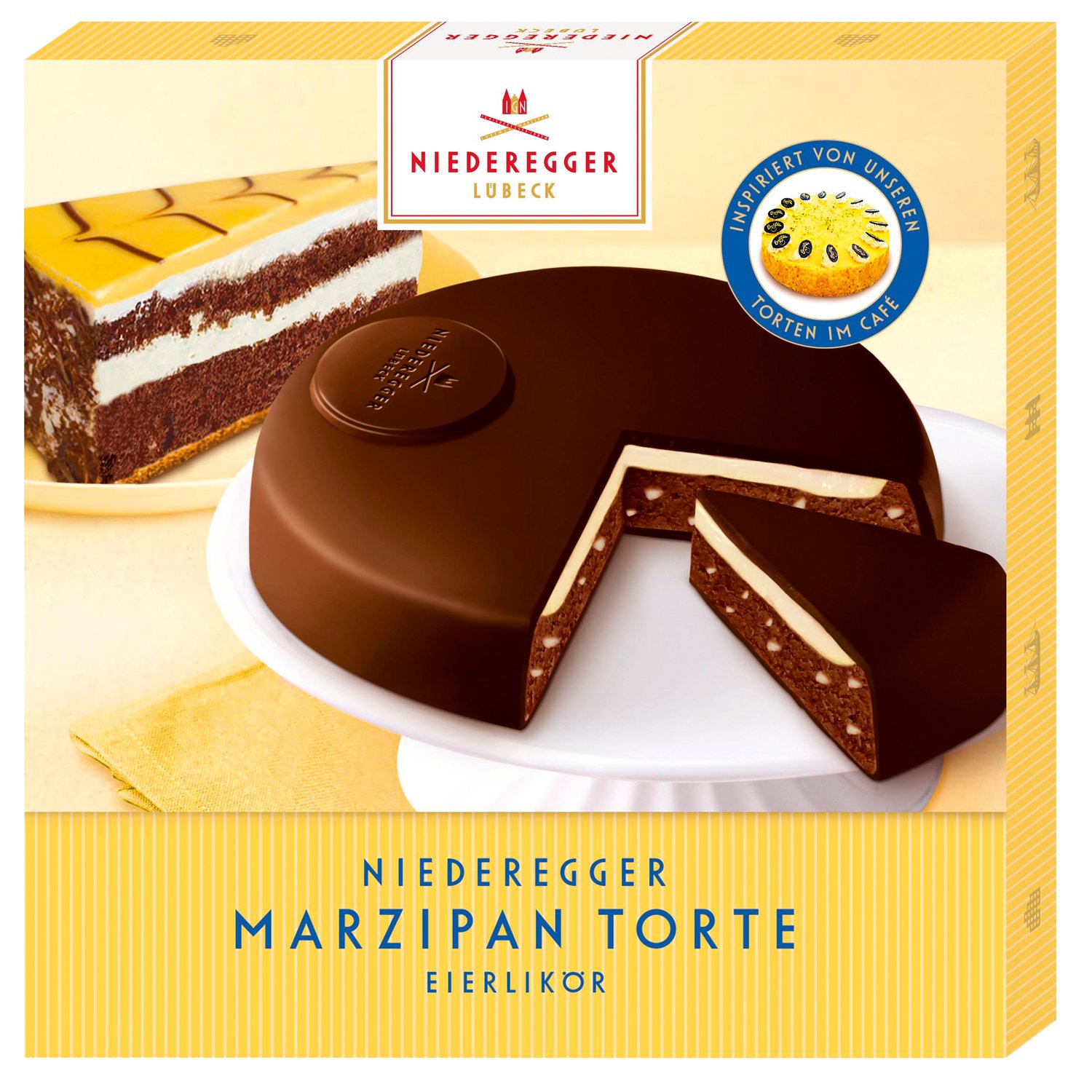 Marzipan cake Egg Liqueur - marzipan in dark chocolate  8x185g