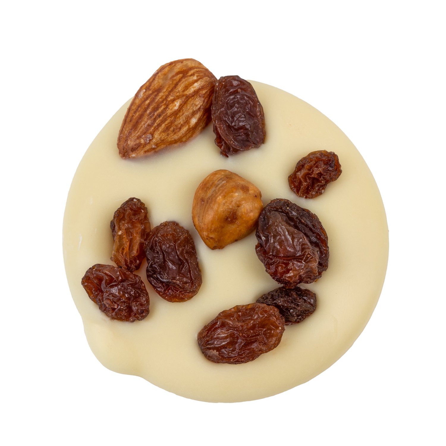 Van Coillie - White Chocolate Mendiants  - white discs with nuts and raisins 12g x 1.25kg