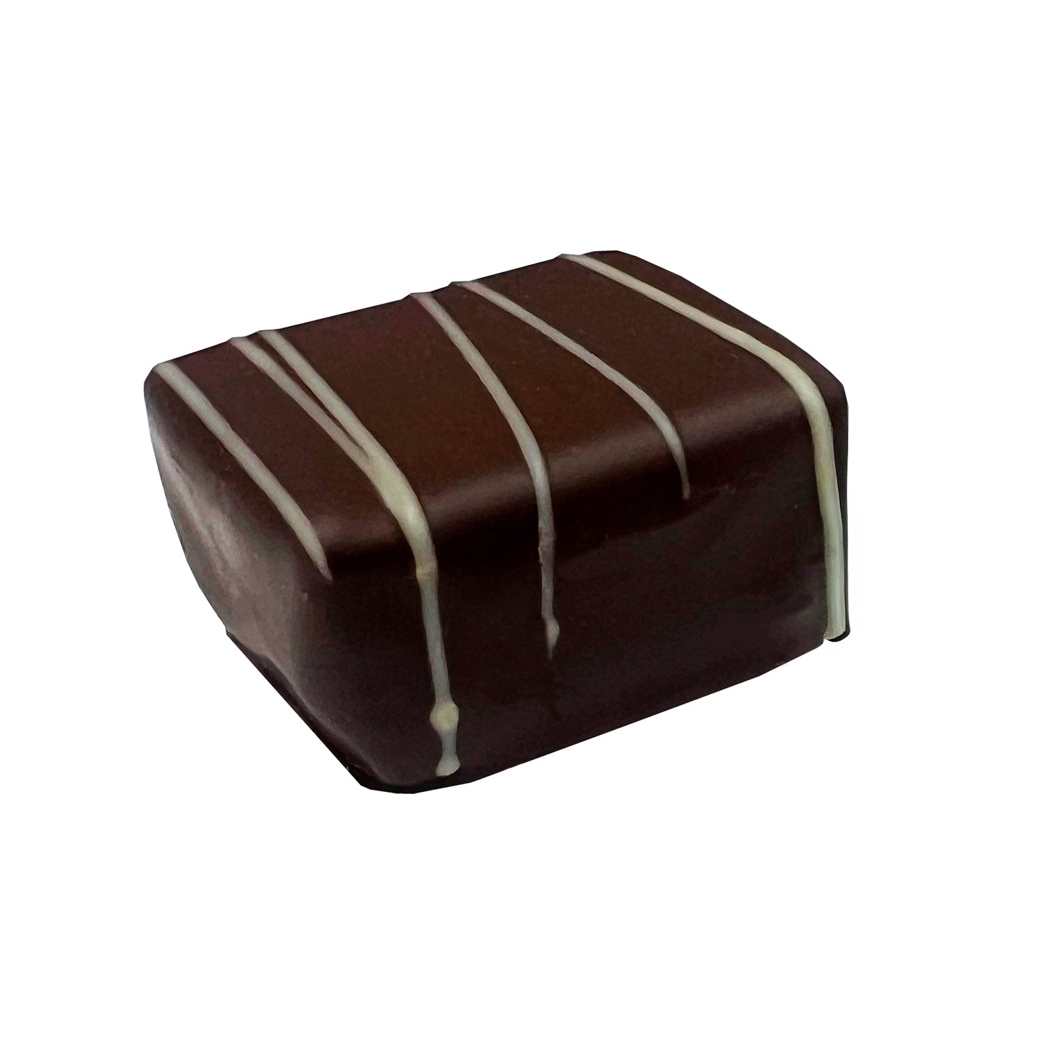 Pralibel - Limona Stripes - dark praline with yellow lines 19.7g x 1kg