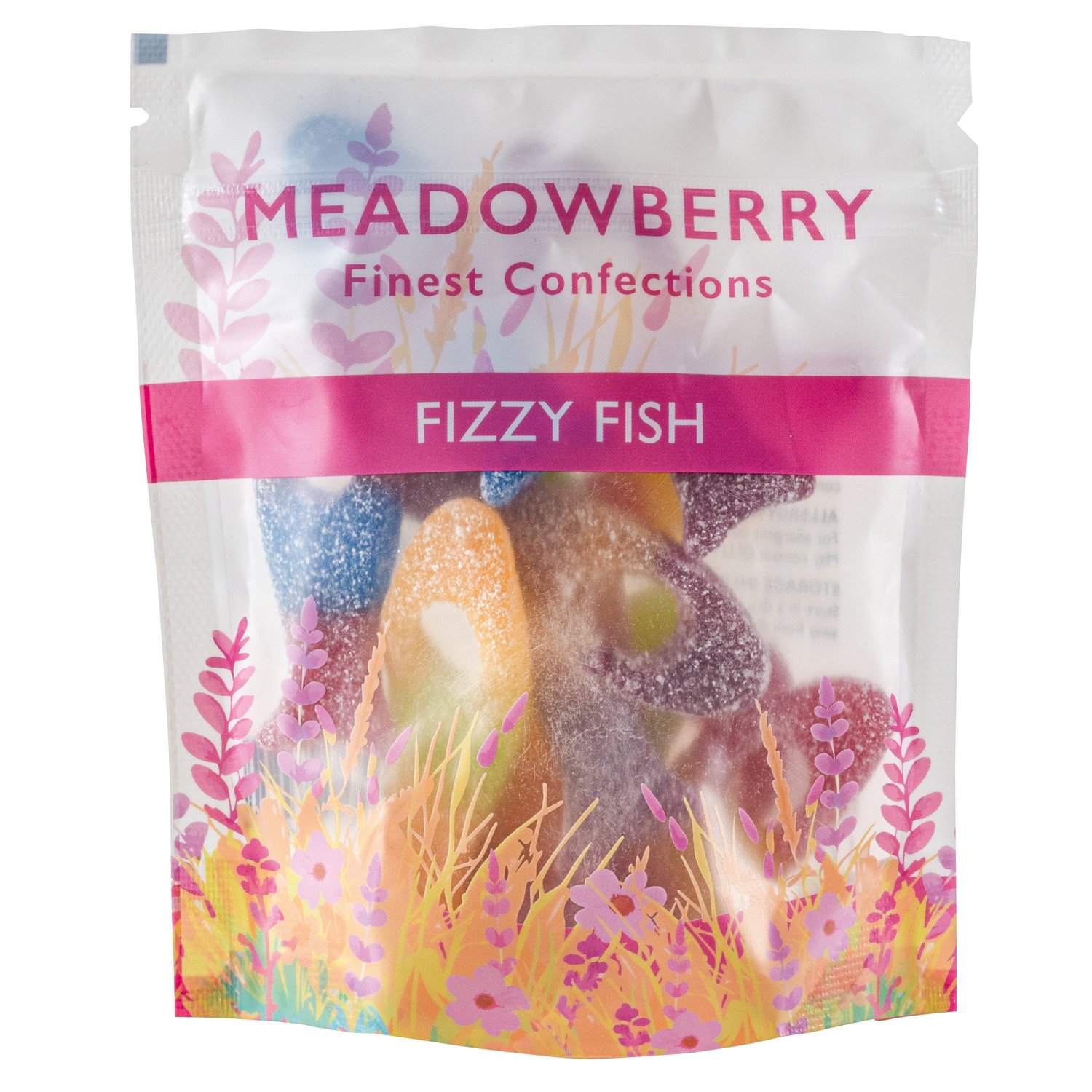 Meadowberry gummy & fizzy sweets - Fizzy fish 12x115g
