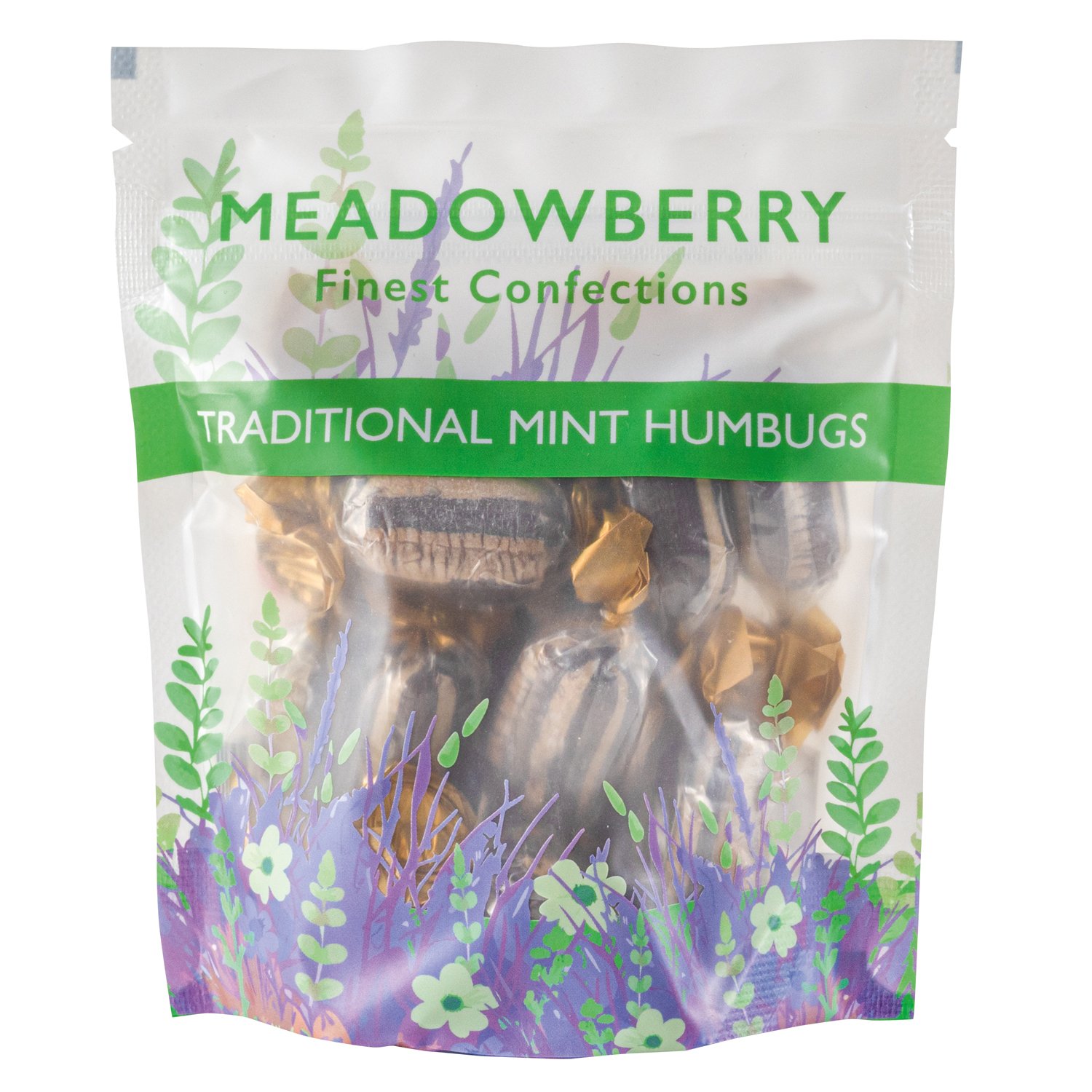 Meadowberry traditional sweets - Traditional mint humbugs 12x150g