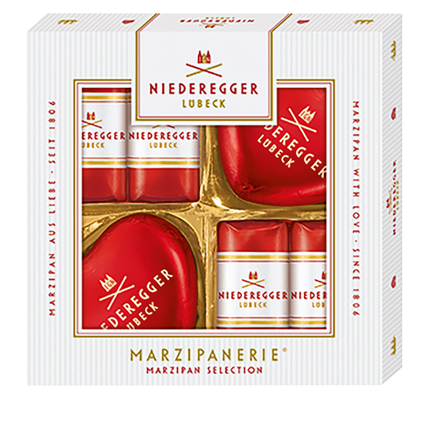 Marzipanerie mini gift box of assorted marzipan treats 12x75g