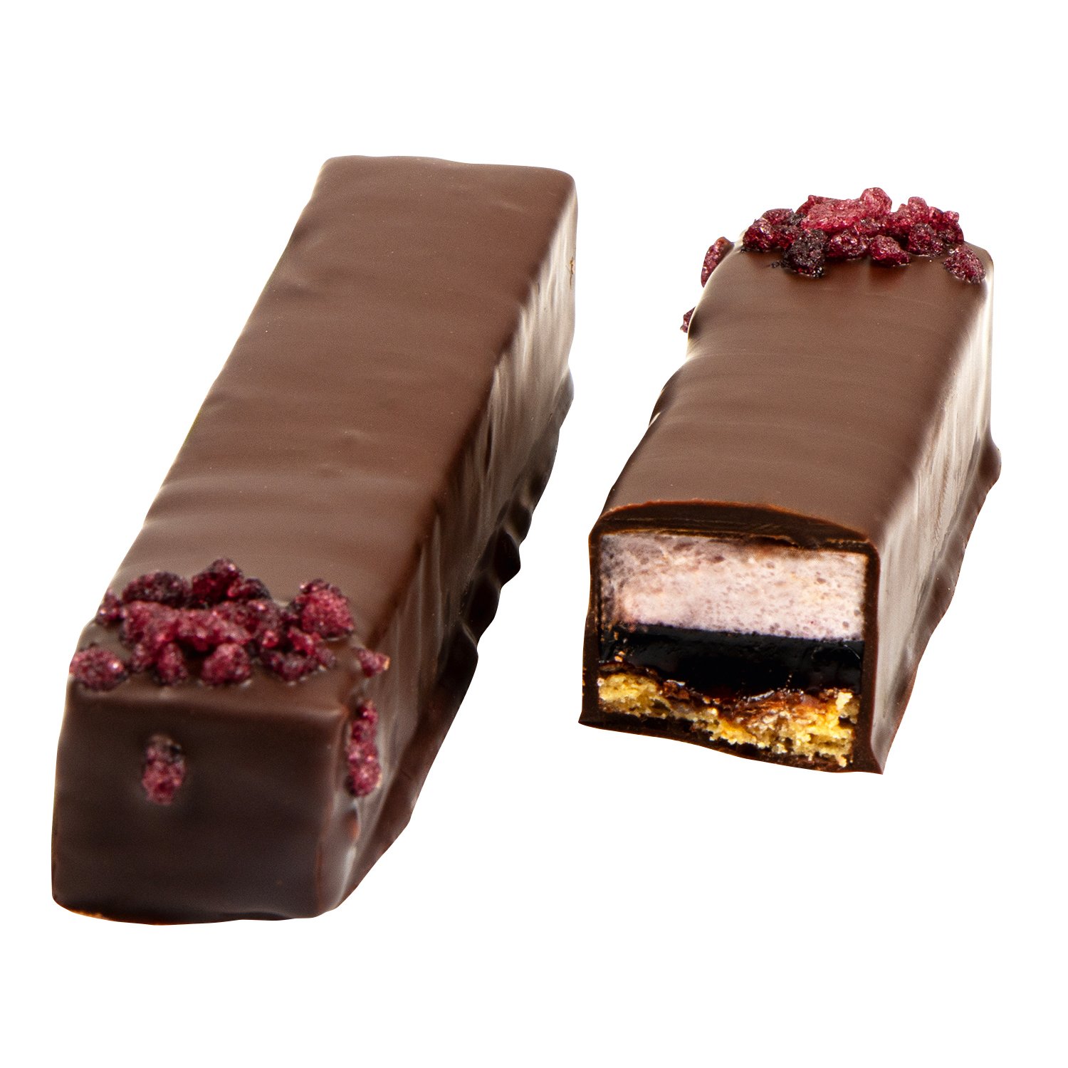 Mallows - Mallow Cookie Batons -blueberry covered in  dark chocolate 42g x 24pcs