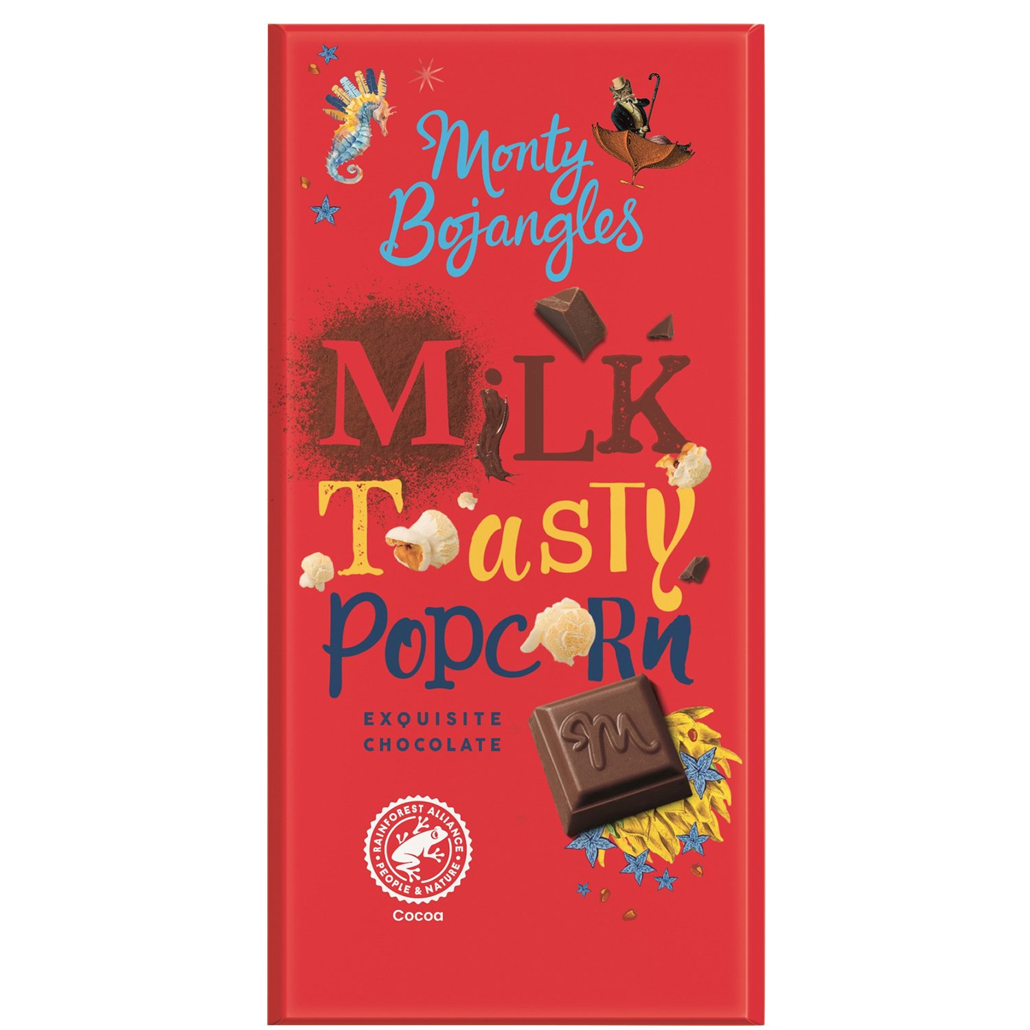 Milk Toasty Popcorn exquisite chocolate bar 18x150g