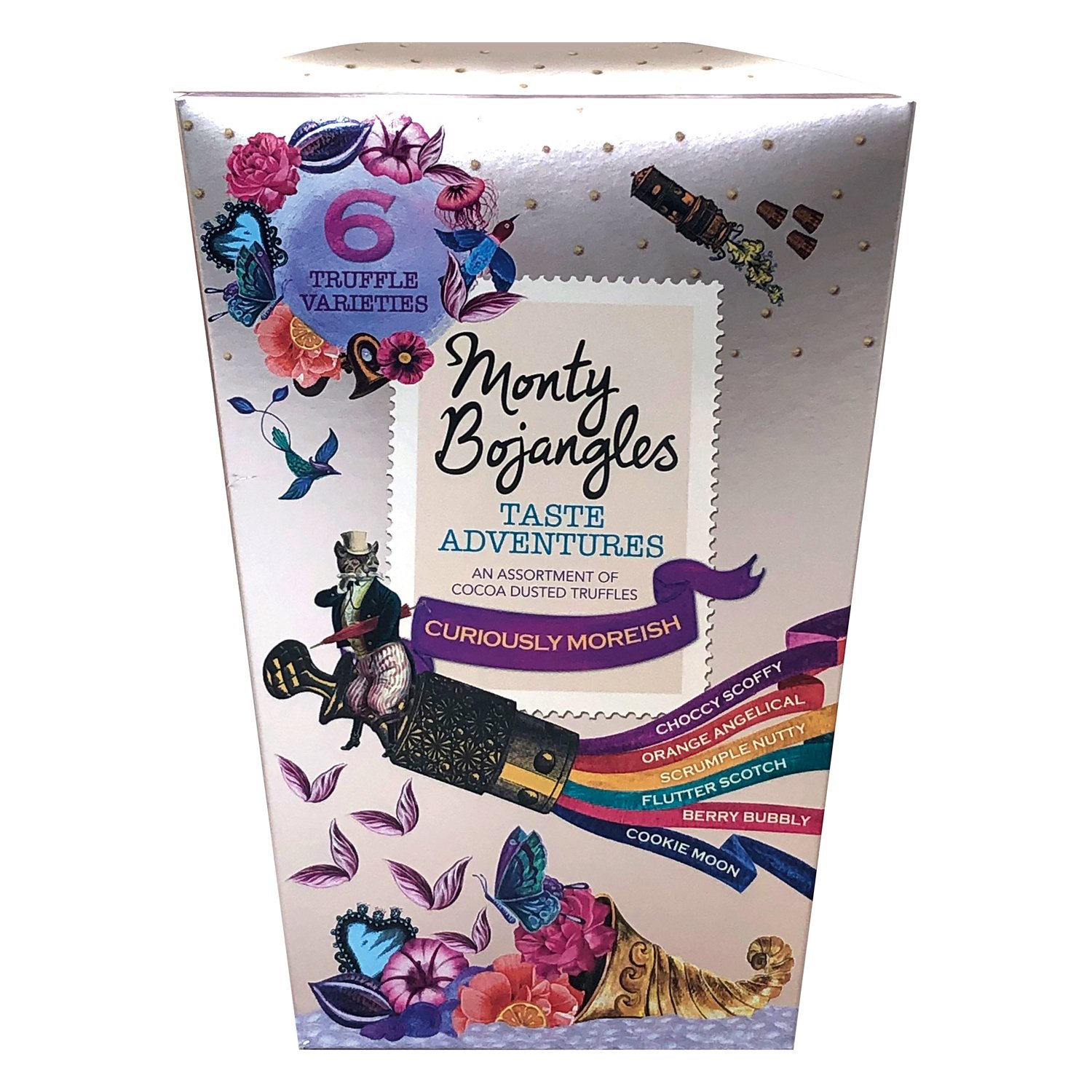 Taste Adventures Crown gift box of assorted cocoa dusted truffles 4x225g
