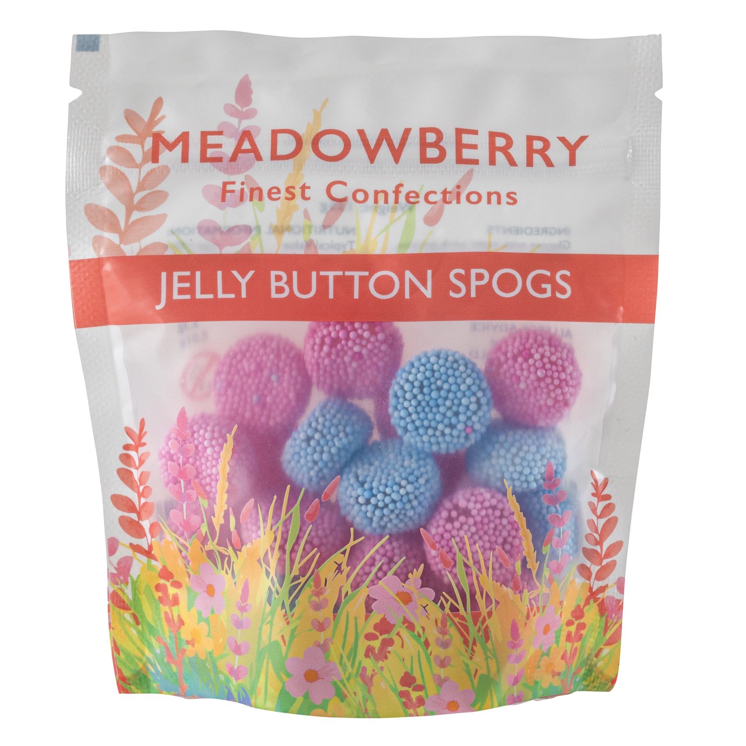Meadowberry liquorice & aniseed - Jelly button Spogs 12x135g